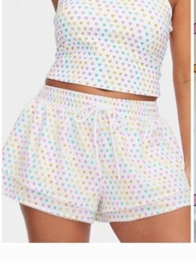 Roller Rabbit x target disco hearts wave drawstring shorts Small S